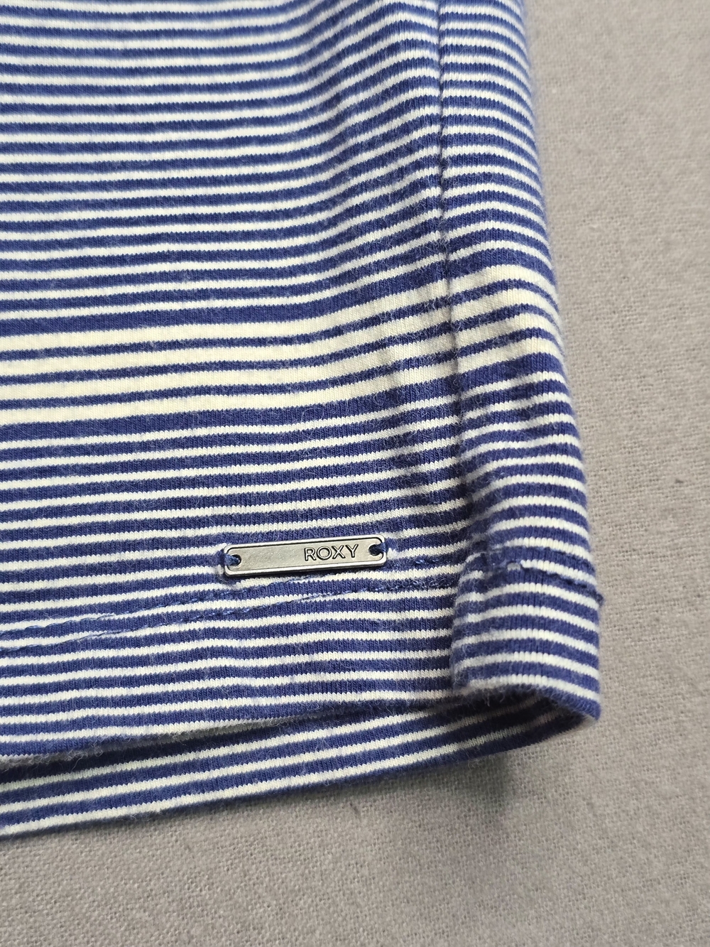 Roxy Blue and White Striped Knit Top - Picture 3 of 7